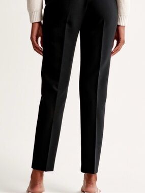 Abercrombie & Fitch Women's Black Straight-Leg Ponte Pants